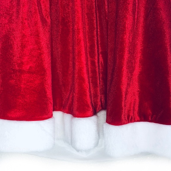 NWT Women's Sexy Santa Babydoll Lace Halter Top/Dress Lingerie set in Red. SizeM - Picture 5 of 11